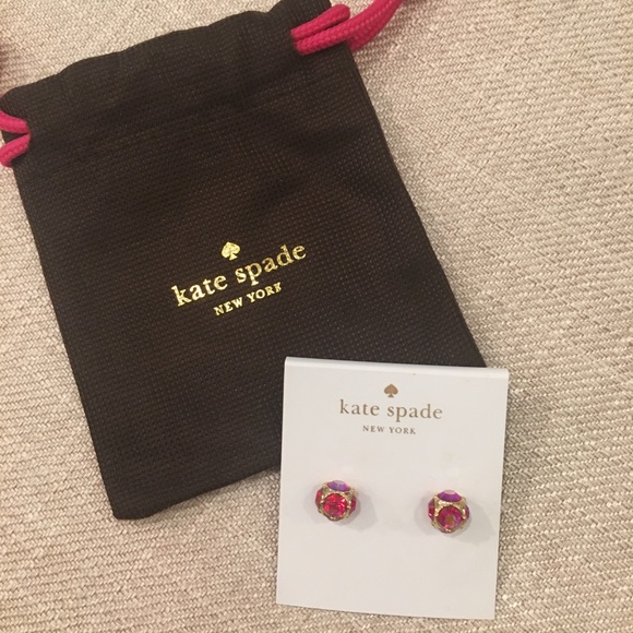 kate spade Jewelry - Kate Spade Pink Lady Marmalade Studs